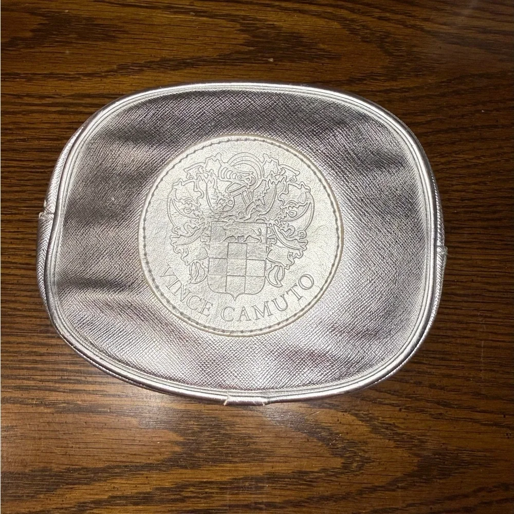 Vince Camuto Silver Cosmetic Bag